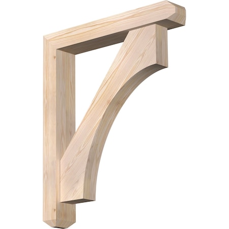Ekena Millwork Westlake Craftsman Smooth Bracket w/ Offset Brace, Douglas Fir, 5 1/2"W x 32"D x 38"H BKT0604X32X38WTL04SDF